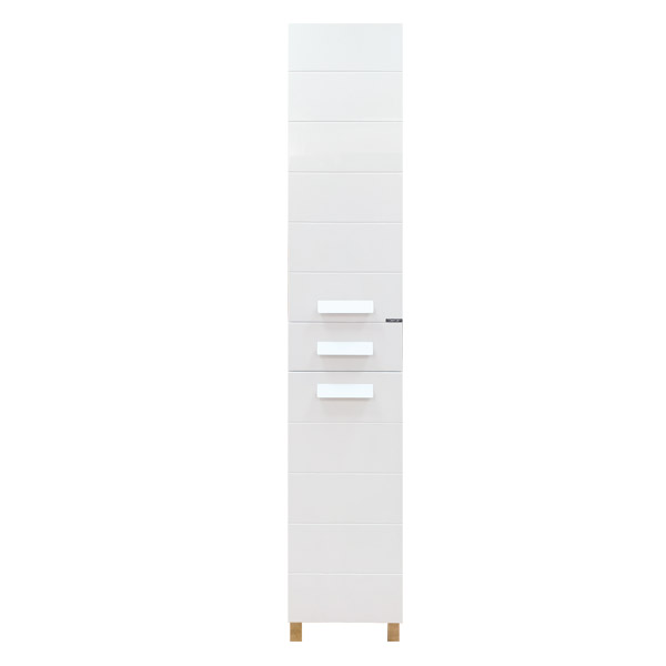 Напольная шкаф-колонна Comforty Модена М-35 белая матовая