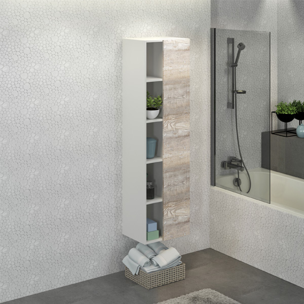 Comforty. Шкаф-колонна Турин-45 дуб бежевый