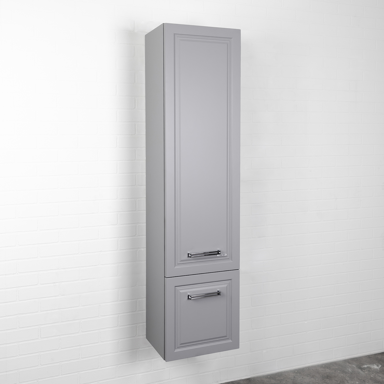 Шкаф колонна для ванной комнаты Comforty Бросно-40П альпийский иней