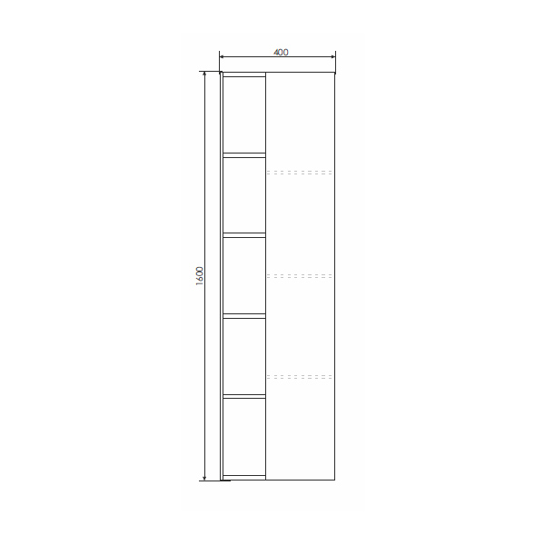 Шкаф-колонна Comforty Милан-40 белый