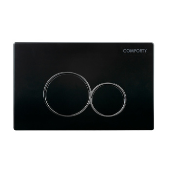 Клавиша управления пневматический механизм Comforty CF5097EBP (матовая черная)