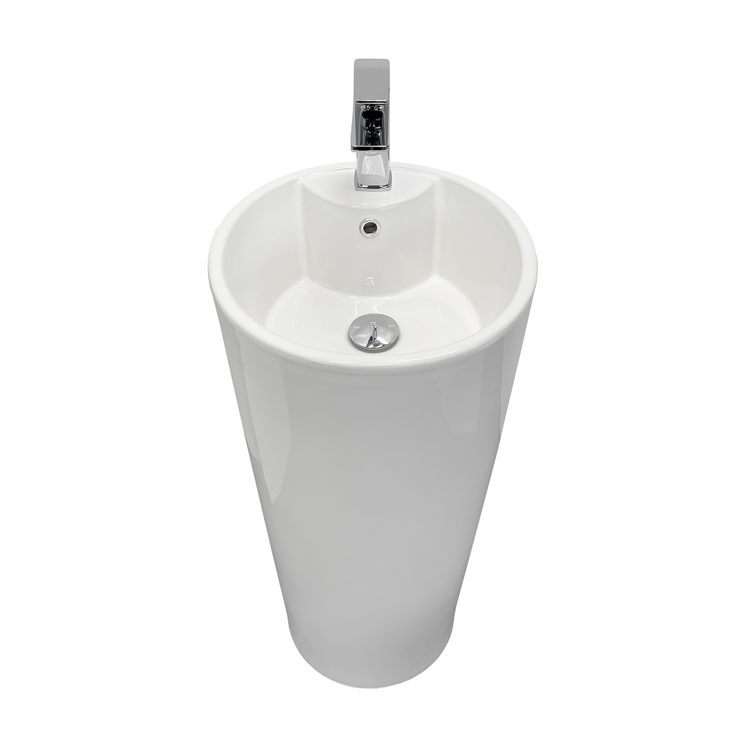 Напольная раковина с пьедесталом моноблок Comforty CF1202