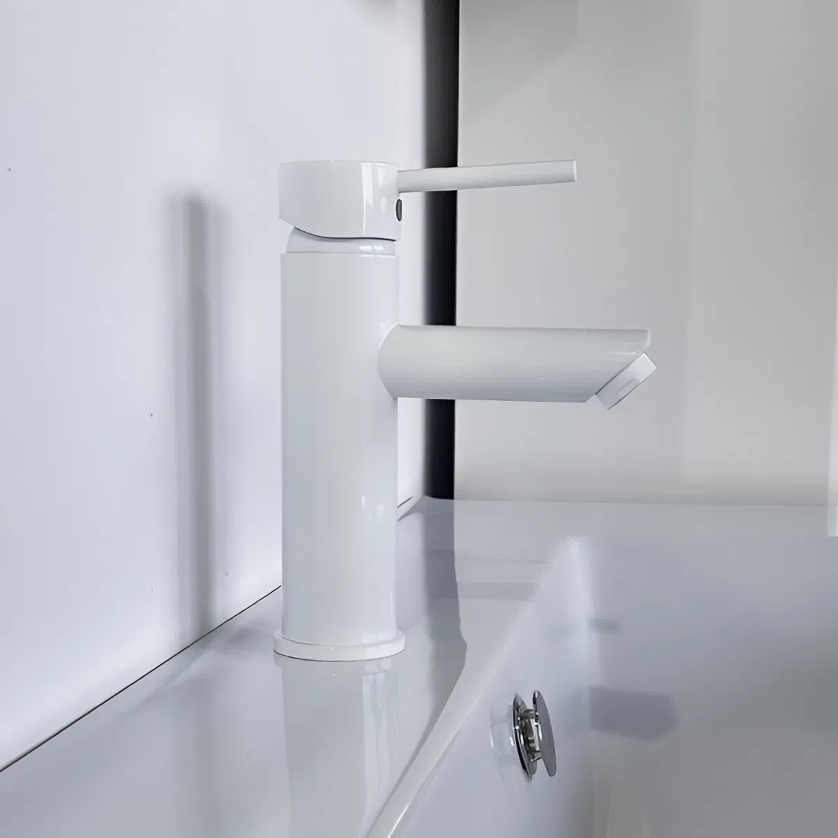 Смеситель для раковины, картридж 35 мм, белый, FC018A-CKBT