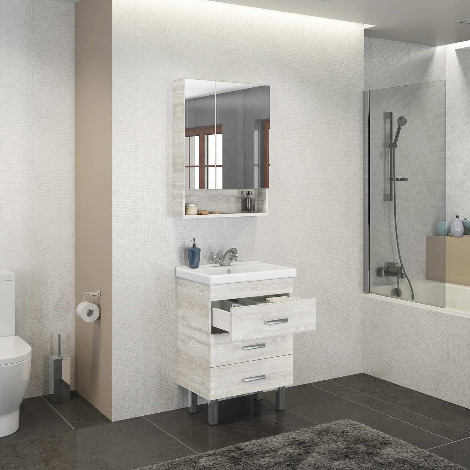 Коллекция мебели для ванной комнаты Никосия