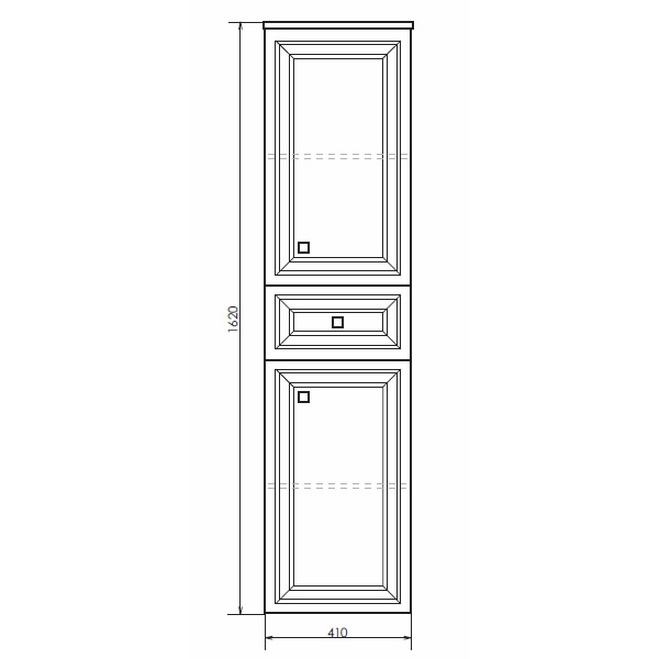 Comforty. Шкаф-колонна Феррара-40 белый
