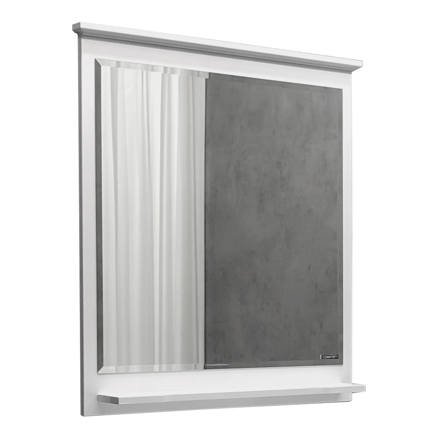 Comforty. Зеркало "Тбилиси-70" белый глянец