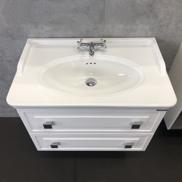 Comforty. Тумба-умывальник Феррара-80 белая с раковиной 50180