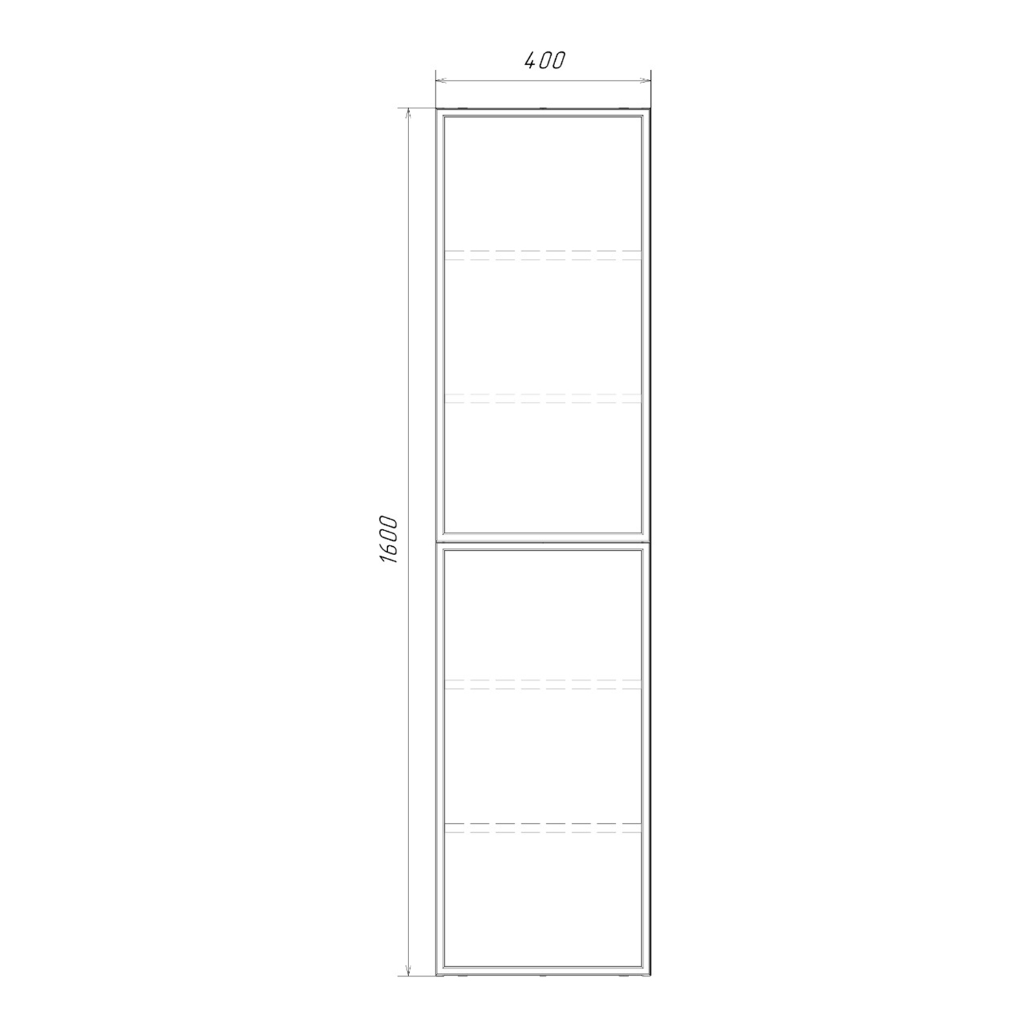 Шкаф-колонна Comforty Мадрид 40 белый матовый