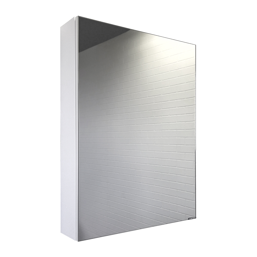 Зеркало-шкаф для ванной комнаты Comforty Муром-60 белый матовый