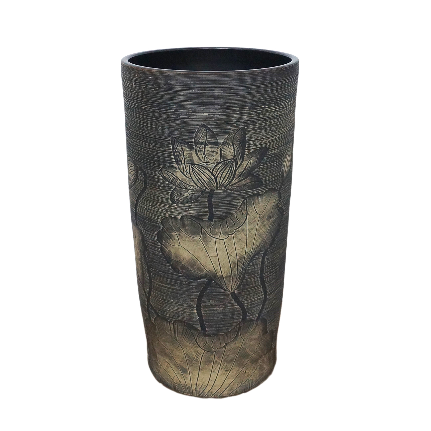 Цилиндрическая напольная раковина из керамики Comforty CF12176 цветок лотоса