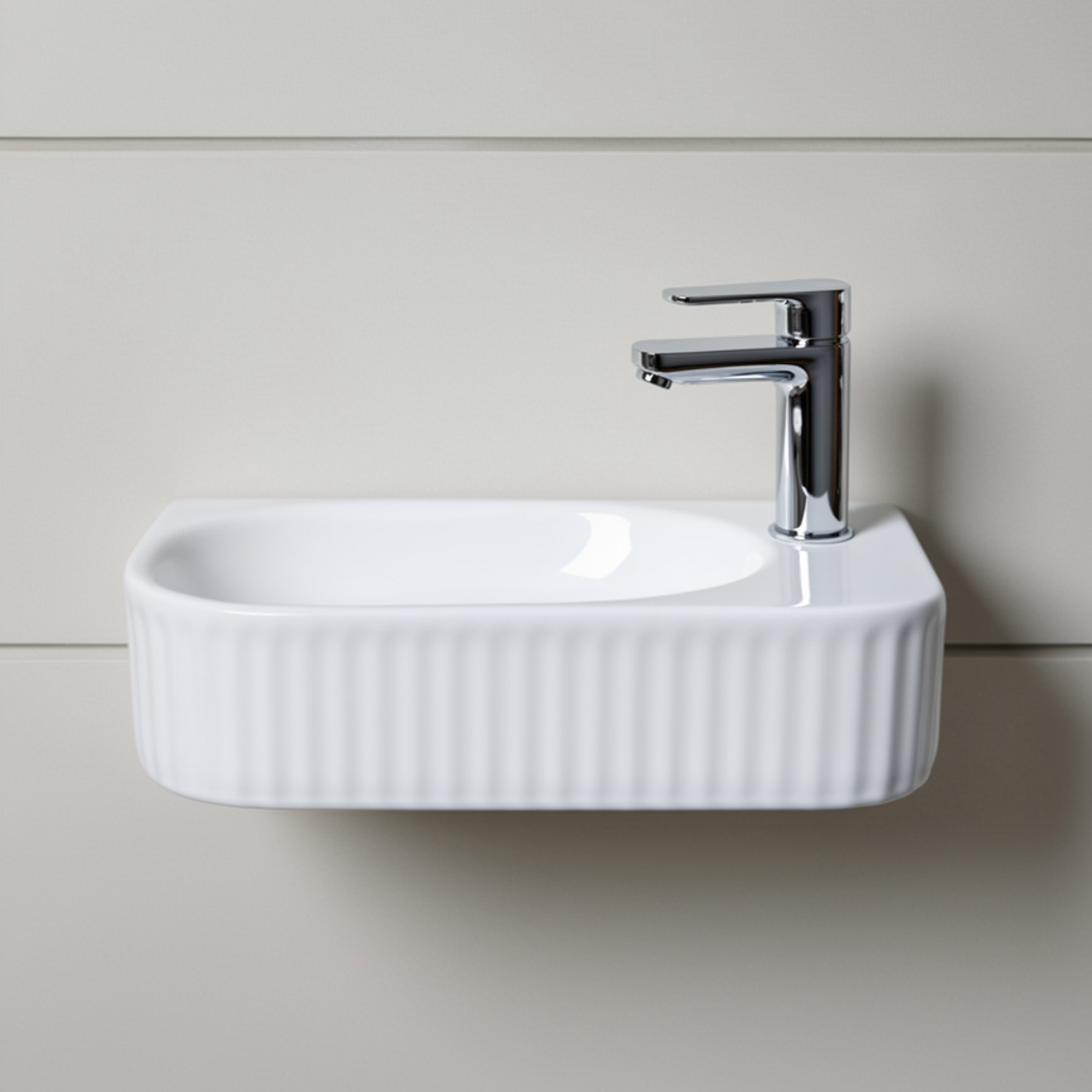 Подвесная мини-раковина 40 см Comforty CF178204LF для гостевого санузла