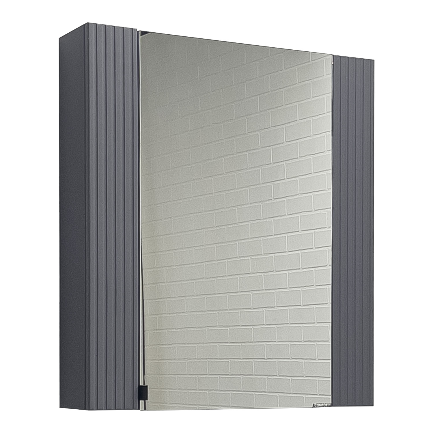 Зеркало-шкаф Comforty Лима-70 антрацит