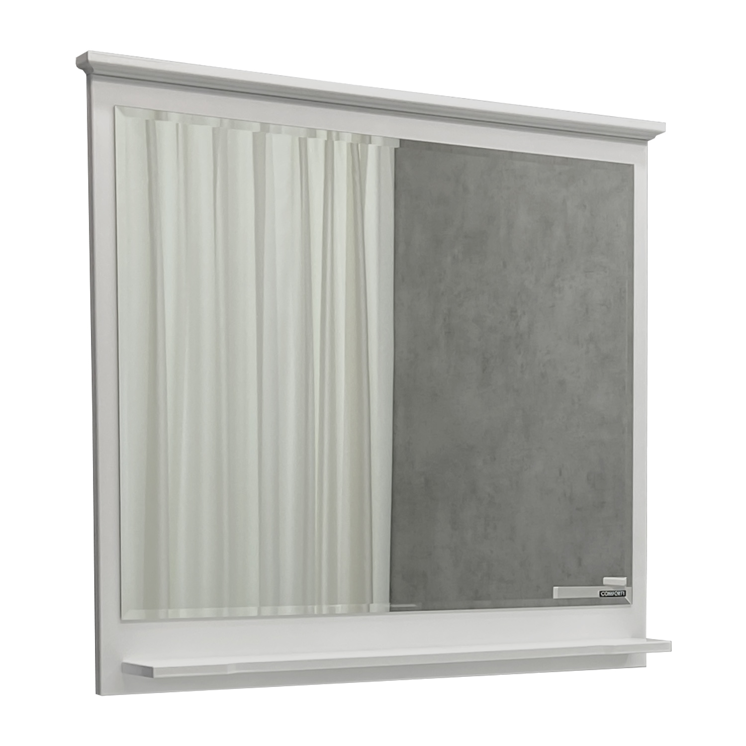 Comforty. Зеркало "Тбилиси-90" белый глянец