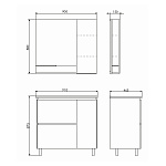 Мебель для ванных комнат 80 - 90 см Коллекция Comforty Верона 90