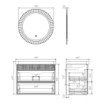 Мебель для ванных комнат 80 - 90 см 