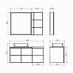 Мебель для ванных комнат 100 - 120 см 