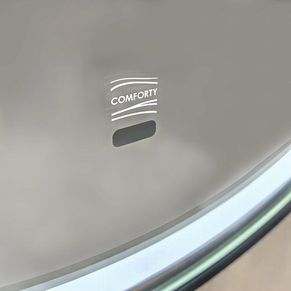 Зеркало Круглое зеркало в алюминиевой раме со светодиодной подсветкой Лея 75