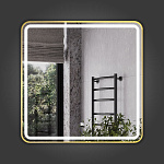 Зеркало Зеркало в алюминиевой раме со светодиодной подсветкой Ситара 80