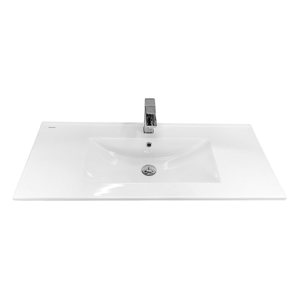 Накладная мебельная раковина 100 см Comforty 100E фарфор, белая