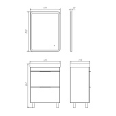 Новая коллекция мебели для ванной комнаты Comforty - Кама 60
