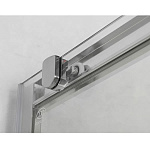 Душевое ограждение Comforty 33V прозрачное стекло с рисунком линии, с поддоном, 1200*800*1925