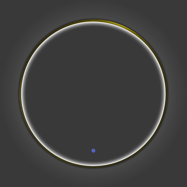 Зеркало Зеркало в круглой алюминиевой раме с LED IC подсветкой Вега 75