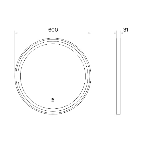 Новые LED-зеркала Comforty Лея диаметром 60 и 75 см.