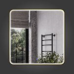 Зеркало Зеркало в алюминиевой раме с LED IC подсветкой Сириус 80