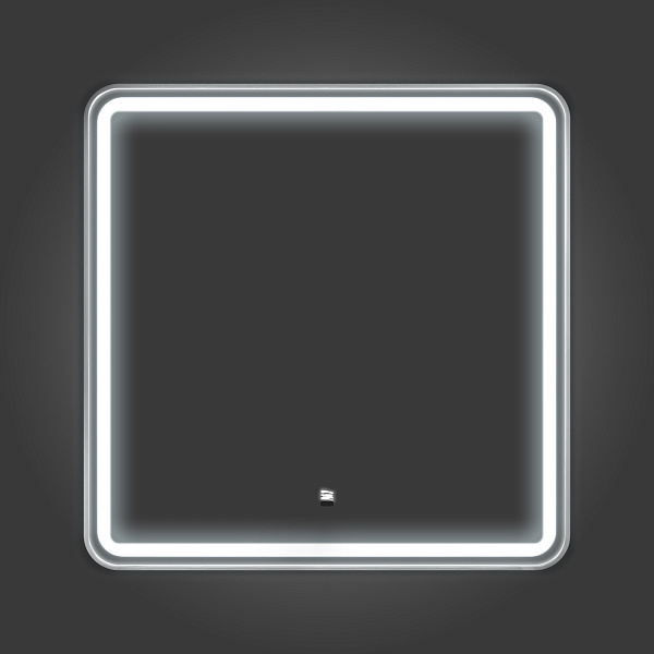 Зеркало Зеркало в алюминиевой раме со светодиодной подсветкой Ситара 80