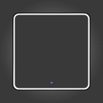 Зеркало Зеркало в алюминиевой раме с LED IC подсветкой Сириус 80