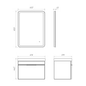 Новая коллекция мебели для ванной комнаты Comforty - Кама 60