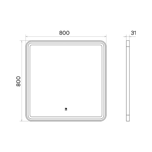 Новинка Comforty - Led зеркала в алюминиевой раме Ситара
