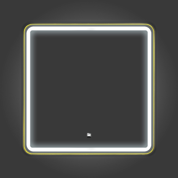 Зеркало Зеркало в алюминиевой раме со светодиодной подсветкой Ситара 80