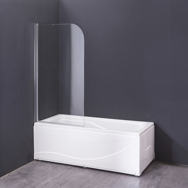 Стеклянная шторка на борт ванны Comforty 28CR 700*1400 мм