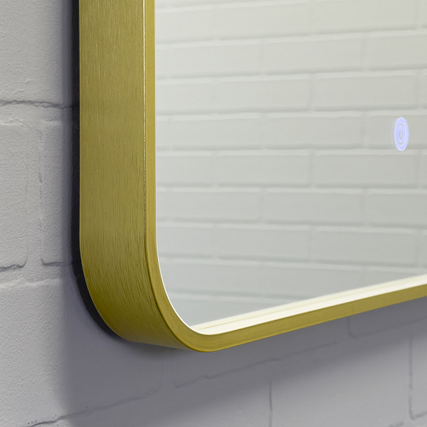 Зеркало Зеркало в алюминиевой раме с LED IC подсветкой Сириус 60