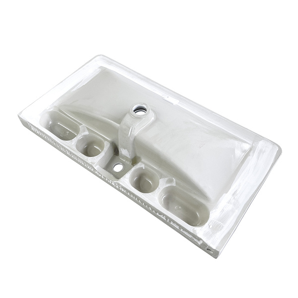 Накладная мебельная раковина 90 см Comforty 4490 фарфор, белая