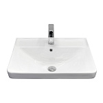 Накладная мебельная раковина 60 см Comforty 4460 фарфор, белая