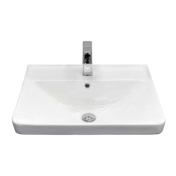 Накладная мебельная раковина 60 см Comforty 4460 фарфор, белая