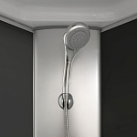 Душевая кабина Comforty СF5881E-A 800*800*2100 серое стекло, задняя черная стеклянная панель, низкий поддон