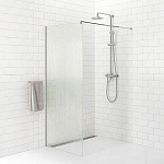 Душевая перегородка Comforty Walk-in CF5C916CR 700, рифленое стекло, профиль хром, 700*2000 мм