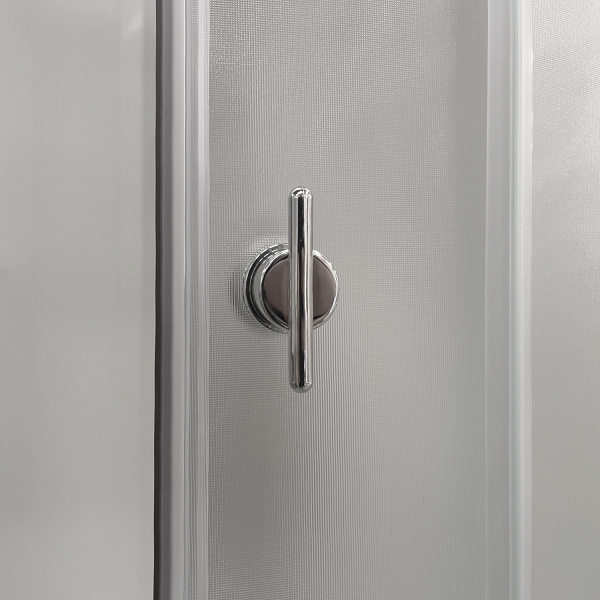 Душевая кабина Comforty СF5881E-B 800*800*2100 стекло крезет, задняя белая стеклянная панель, низкий поддон