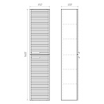 Шкаф-колонна Comforty Танжер 35
