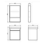 Мебель для ванных комнат 50 - 60 см 