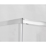 Душевое ограждение Comforty 33V прозрачное стекло с рисунком линии, с поддоном, 1200*800*1925