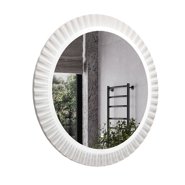 Зеркало Зеркало со светодиодной подсветкой Мадрид 70 белое матовое