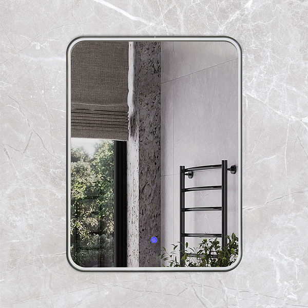 Зеркало Зеркало в алюминиевой раме с LED IC подсветкой Сириус 60