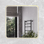 Зеркало Зеркало в алюминиевой раме с LED IC подсветкой Сириус 80