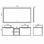 Мебель для ванных комнат 100 - 120 см 