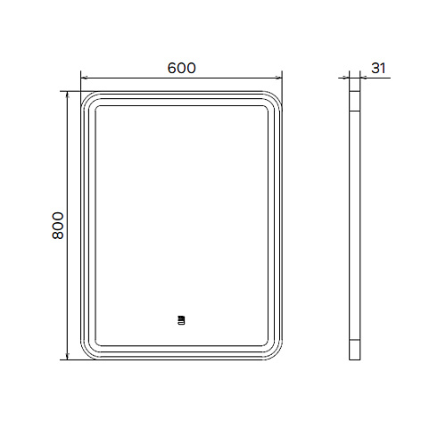 Новинка Comforty - Led зеркала в алюминиевой раме Ситара