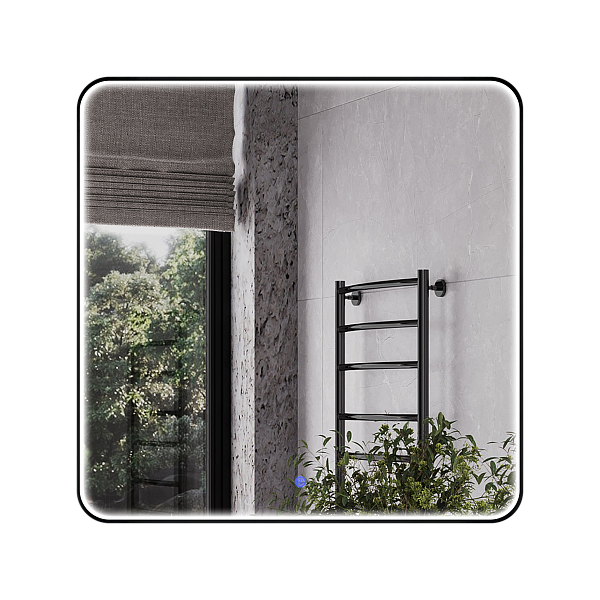 Зеркало Зеркало в алюминиевой раме с LED IC подсветкой Сириус 80